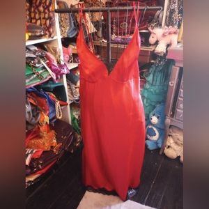 Secret Treasures Red Satin Dress